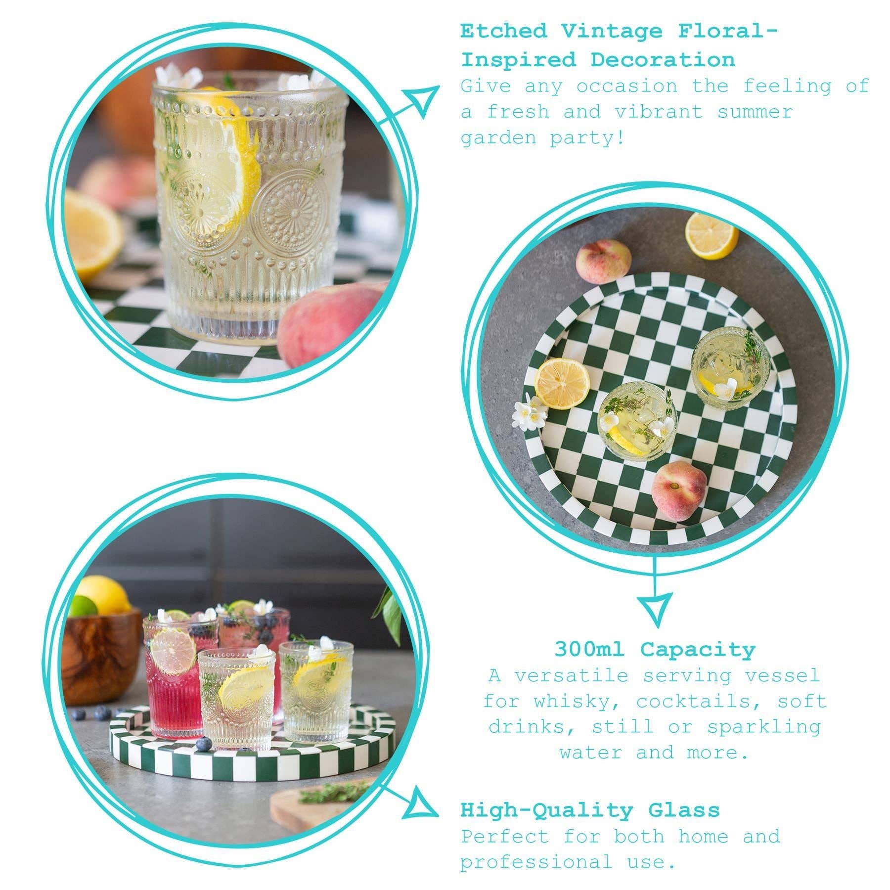 Rinkit Ltd - Wholesale Cocktail/Liquor Glass - 300ml Amore Glass Tumbler5