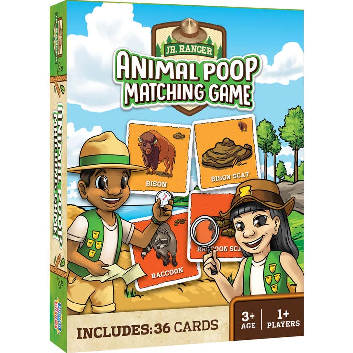 Jr. Ranger - Animal Poop Matching Game for wholesale by Masterpieces Puzzles