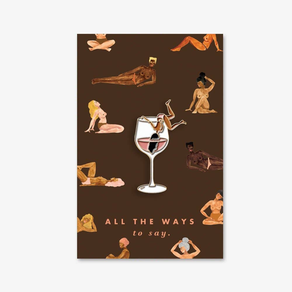 ALL THE WAYS TO SAY - Europe – wholesale Nål och knapp för kavajslag – Tipsy - Stift