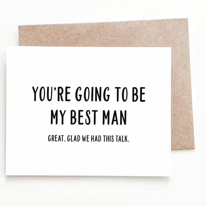 Best Man Förslag Bröllopskort för wholesale av Nine Two Design