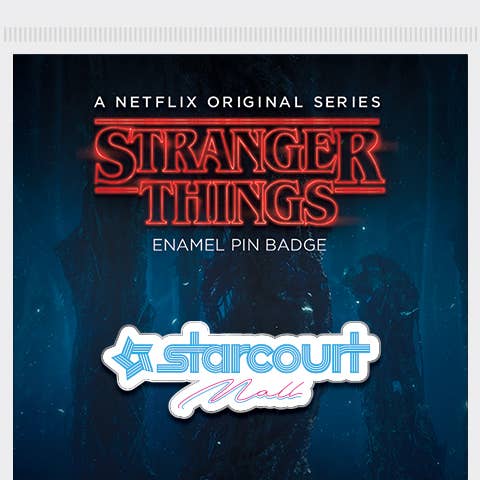 Pyramid International - Wholesale Lapel Pin/Button - Stranger Things (Starcourt Mall) Enamel Pin Badge