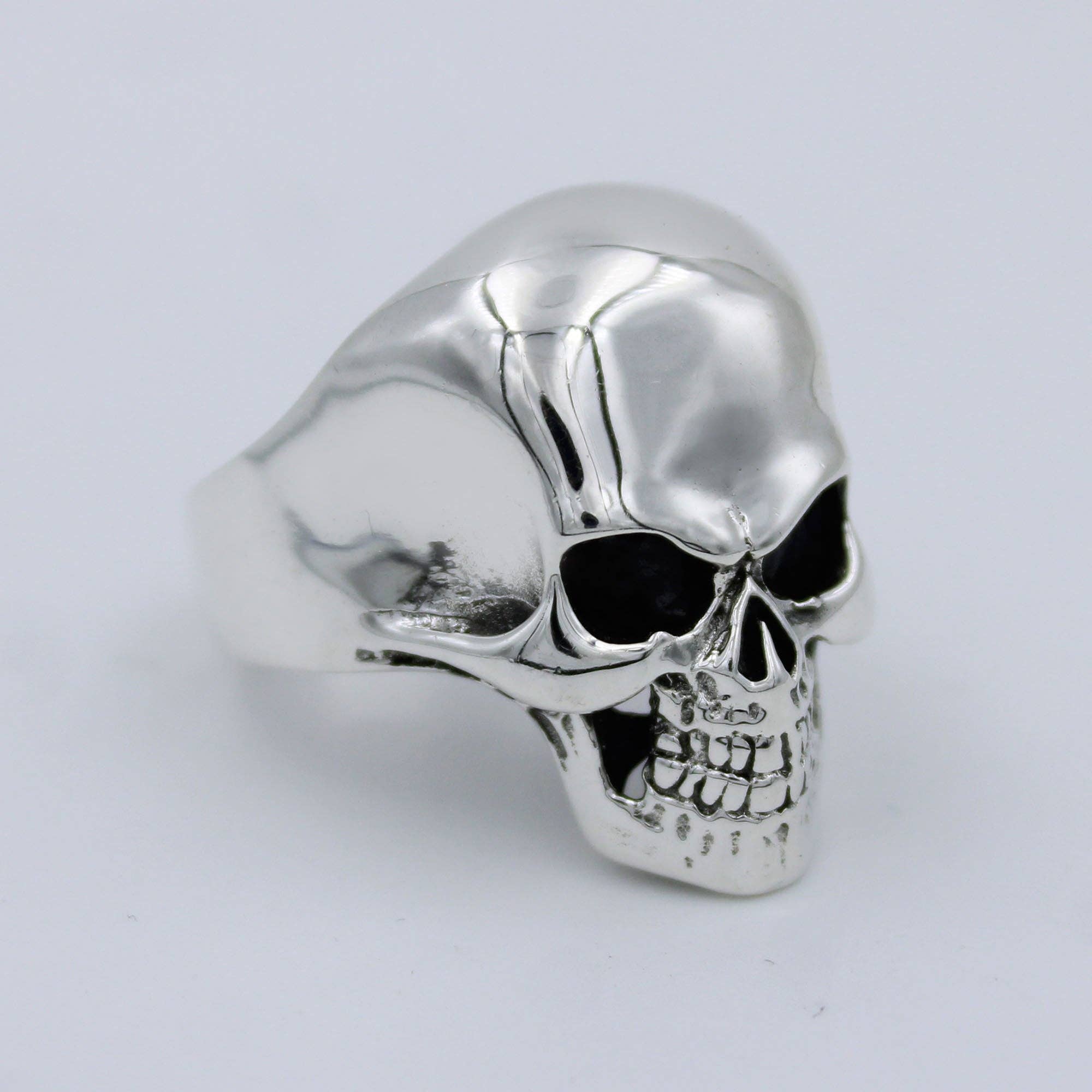 Silvex Jewelry - Wholesale Cocktail/Statement Ring - Gothic Skull Sterling Silver Men Ring - Biker Jewelry1
