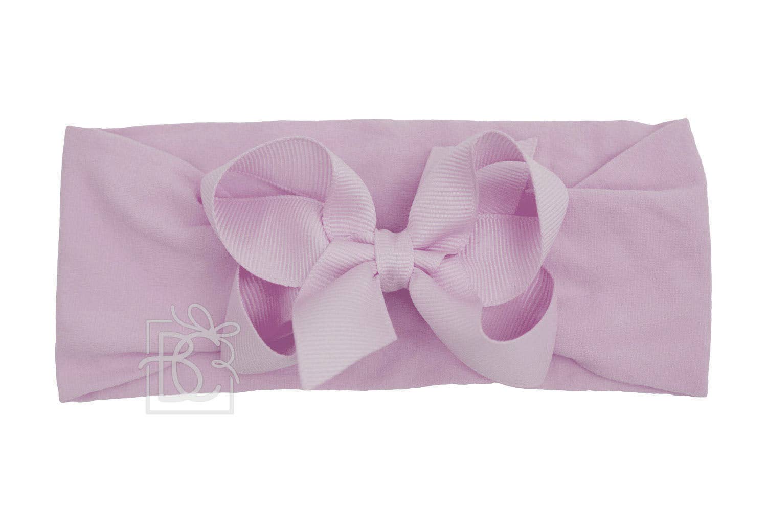 Beyond Creations, LLC - Wholesale Fashion Headband - Kids - WIDE PANTYHOSE HEADBAND W/CLASSIC GROSGRAIN BOW52