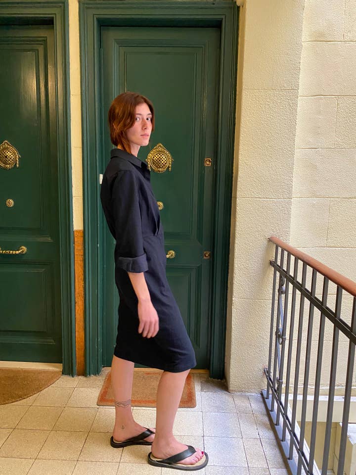 Denim klänning för wholesale av ELBA& CLAU