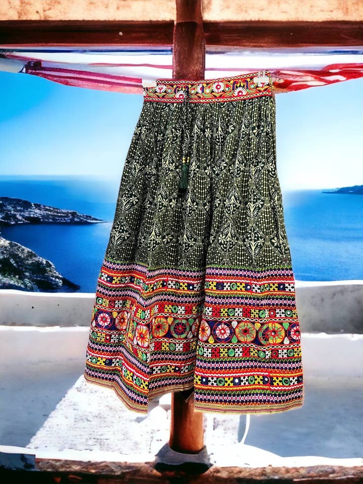 Dehli skirt, exclusive skirt for women, boho skirt. for wholesale by Kinomy
