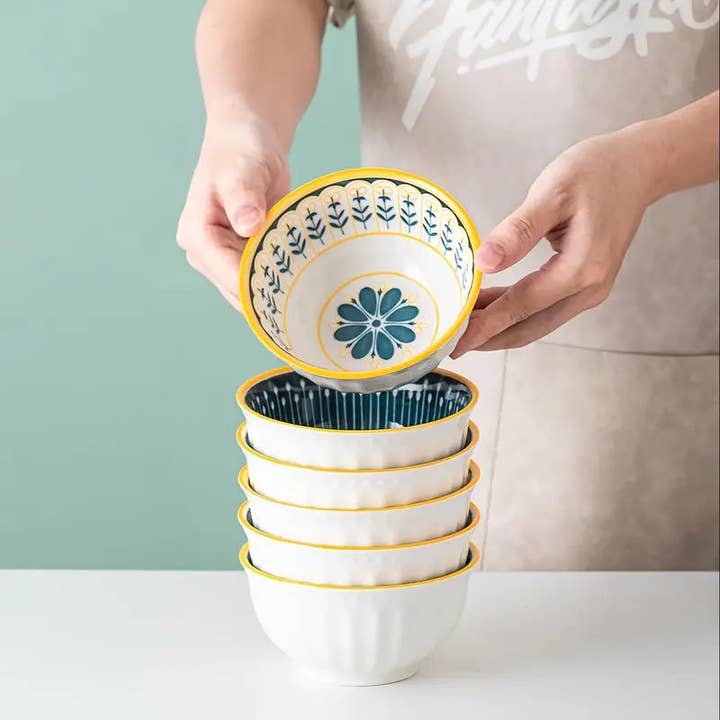 6-Piece Ceramic Bowl Set - 4/5 Inch, 10oz - Ramen, Salad, Rice Bowls and other Purchase Wholesale ramen bowls set. Free Returns & Net 60 Terms on Faire trending on Faire.