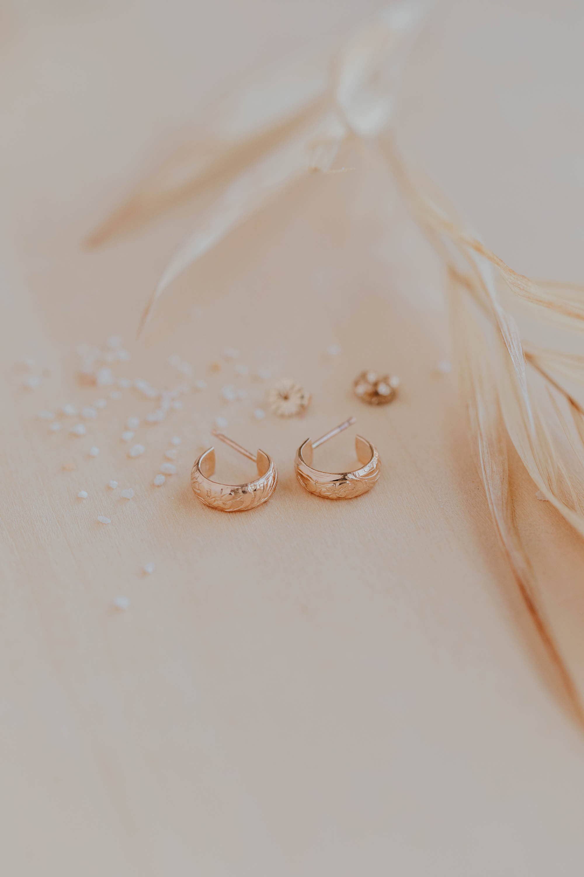 Hello Adorn - Wholesale Hoop Earrings - Baby Flora Hoops | 14kt Gold Fill + Sterling Silver2