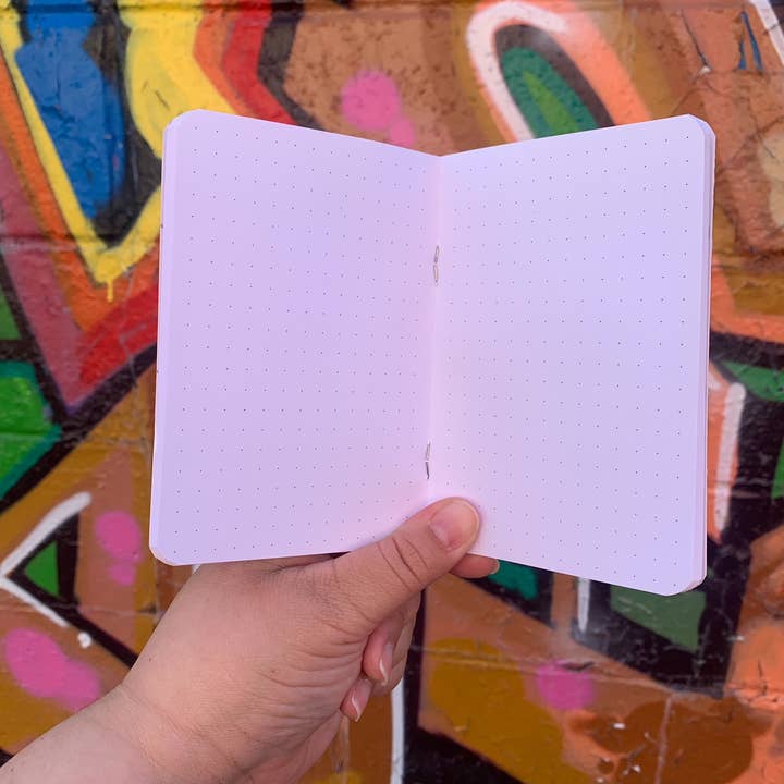 MISfitted.Co - Wholesale Journal/Diary - Notas Latina Spanglish Pocket Journal - dotted paper2