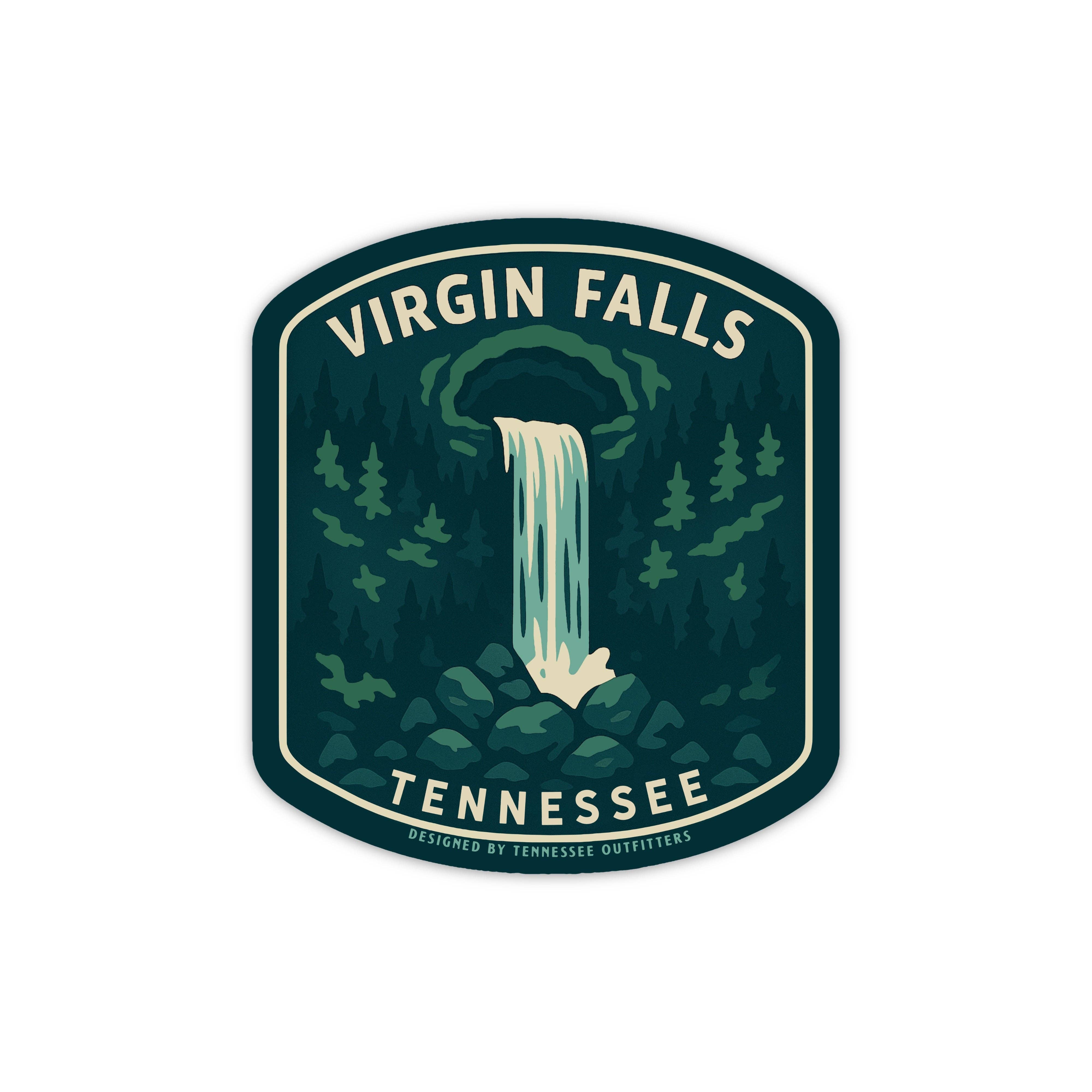 Tennessee Outfitters - Wholesale Sticker - Waterfall Series: Virgin Falls Sticker