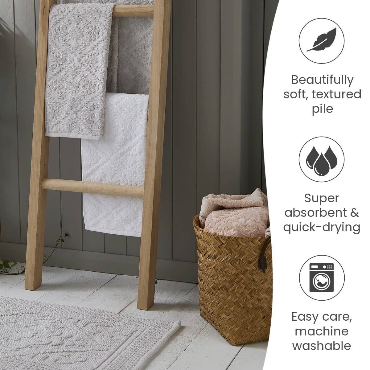 Allure Bath Fashions – wholesale Bath towel – Country House Jacquard Towels - 100% Cotton2