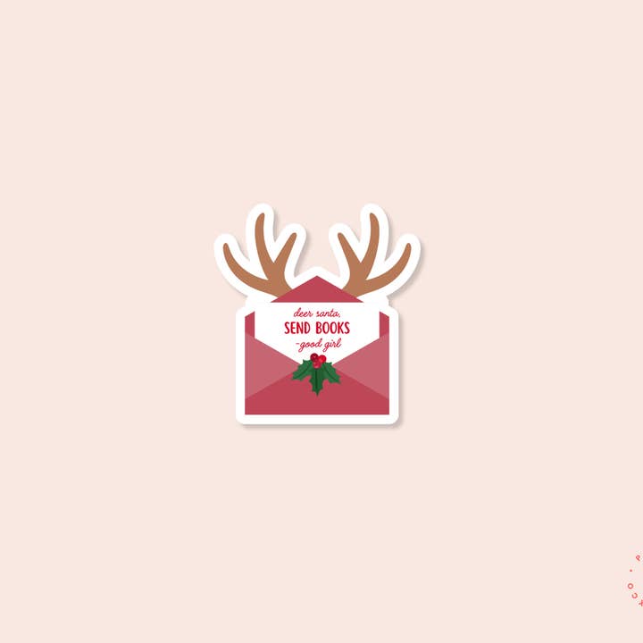 Deer Santa Send Books - Stickers for wholesale by Paperback Fable & Co.