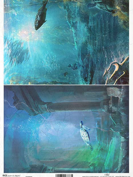 R2087 - Papier de riz A4 pour la vente par Decoricepaper