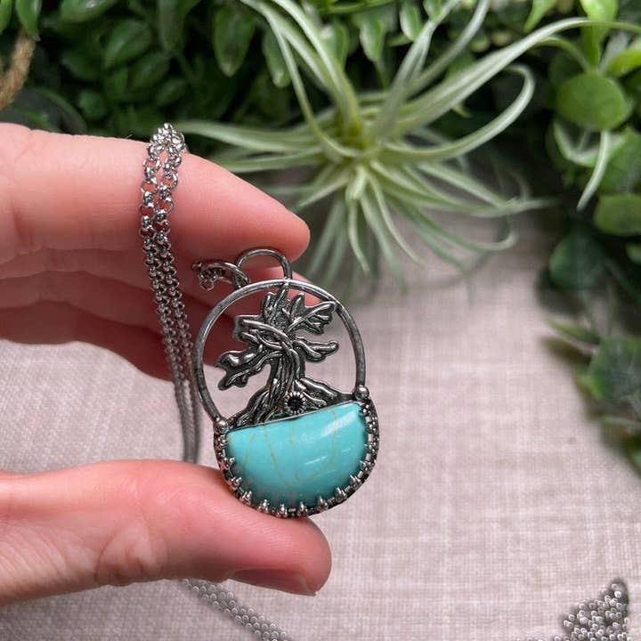 Copper Ashes - Wholesale Pendant/Charm Necklace - Crystal Tree of Life Necklace4