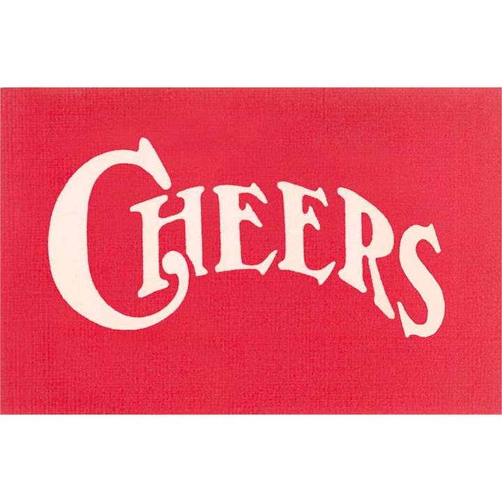 Art Print SQ-46 Red Cheers Sign for wholesale by Found Image Press
