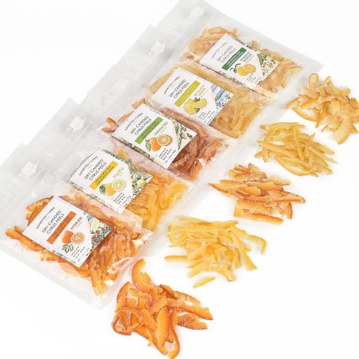 KANKITSU LABO - Wholesale Dried/Dehydrated Fruit - Dry Candied Japanese Citrus Peel | Variety Pack