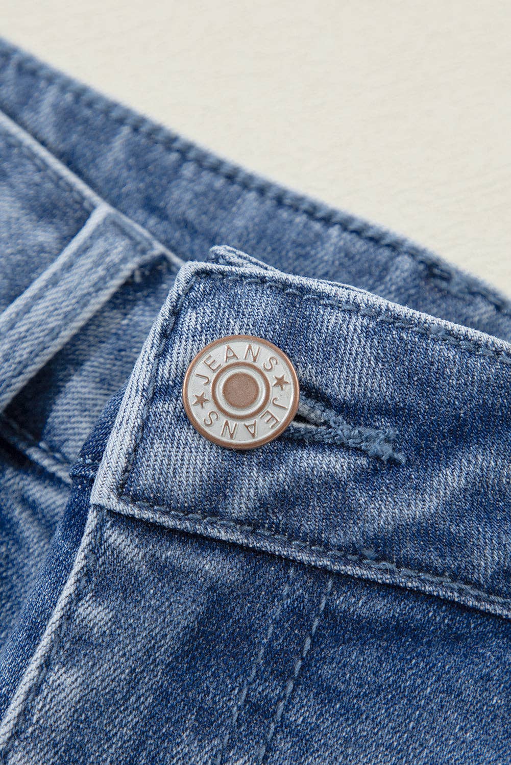 Ashleigh Blue Acid Wash Distressed Wide Leg High Waist Jeans for wholesale on Faire10