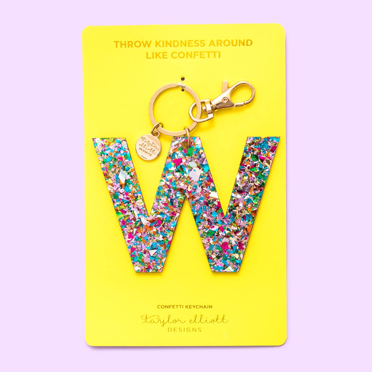 Taylor Elliott Designs - Wholesale Keychain - Women's - *SOME LETTERS ON SALE* Keychain - Confetti Letters - Single22