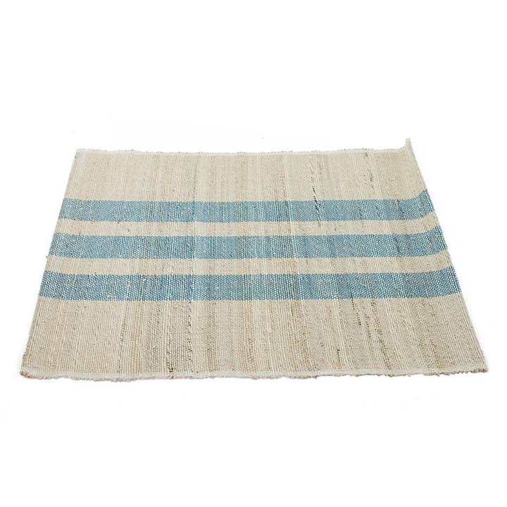 Sobremesa - Wholesale Placemat - Peacock Blue Three Stripe