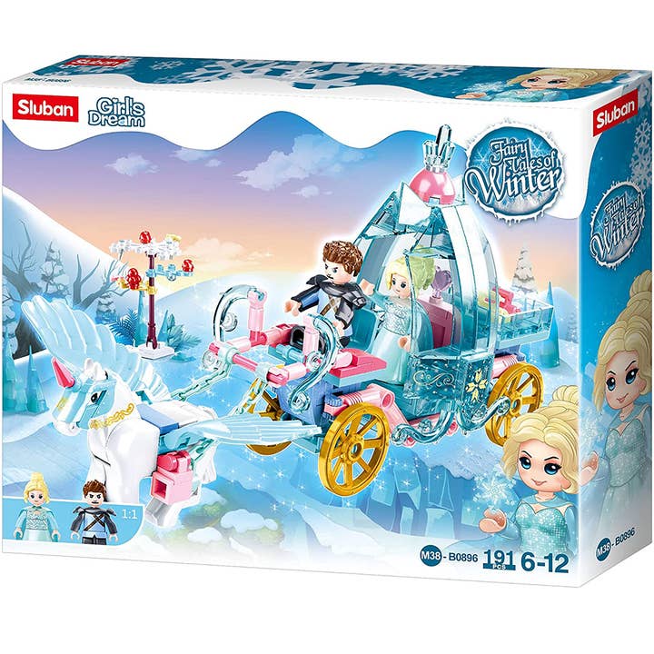 Texas Toy Distribution – wholesale Byggsats - Barn – Sagoberättelser om vintervagn byggklossar (191 delar)