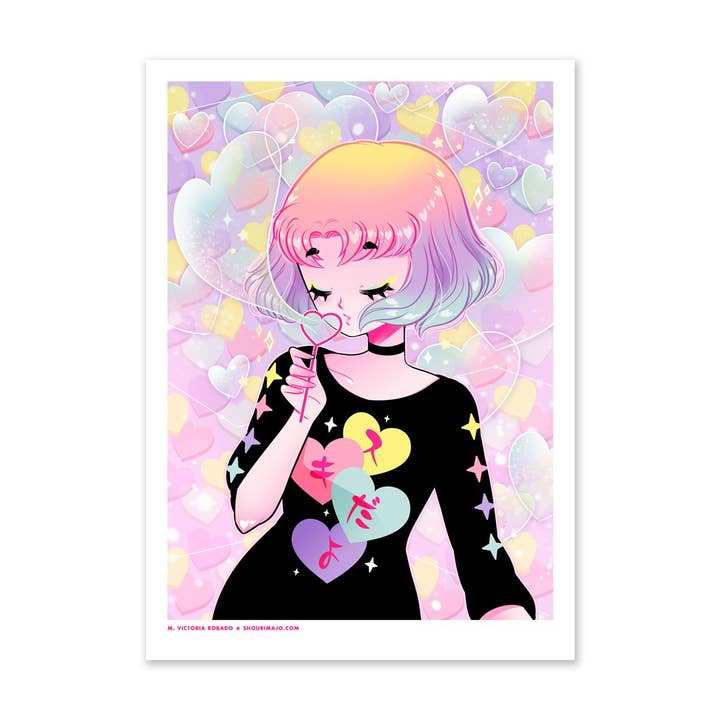 Suki Bubbles met kunstdruk voor wholesale door SHOURIMAJO