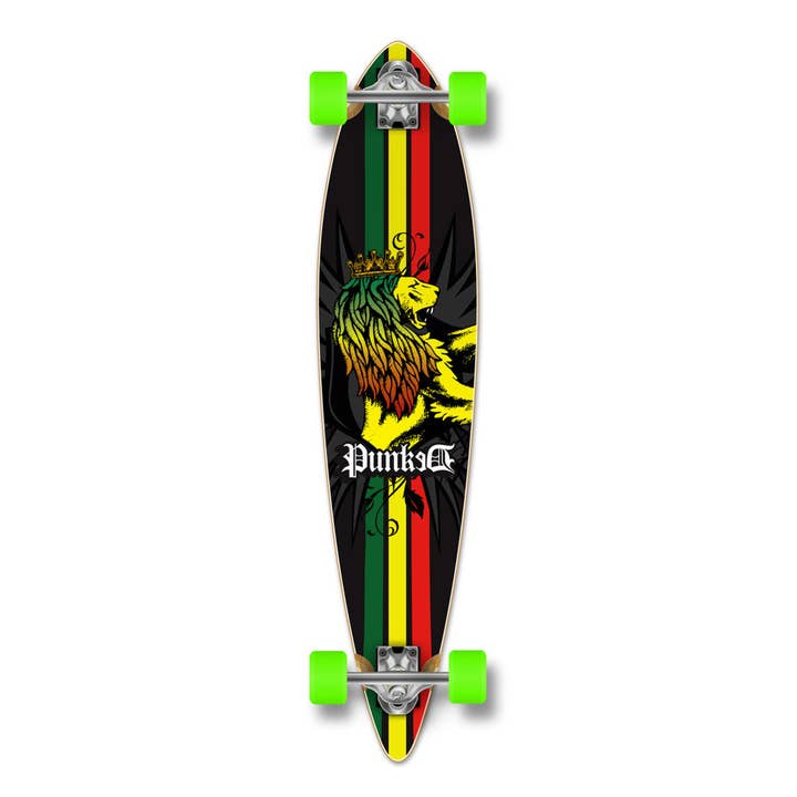 Yocaher Pintail Longboard Komplett - Rasta für den Großhandel von Yocaher Skateboards