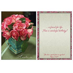 Legacy – wholesale Födelsedagskort – Tygrosor - Födelsedagskort till syster från Faith1