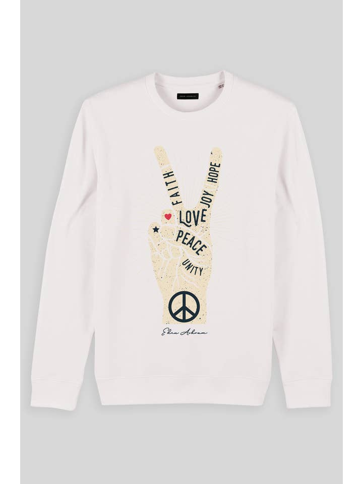 Eden Ashram - Wholesale Graphic Sweatshirt - Unisex - Peace, Love, Unity, Faith, Joy & Hope Iconic Sweatshirt8