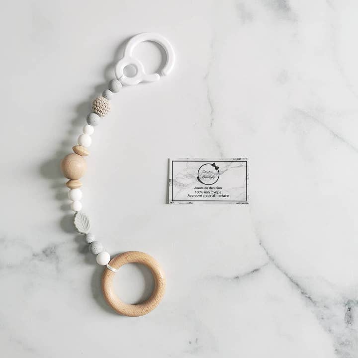 Aide promenade feuille grise for wholesale by Création cocolyly inc.