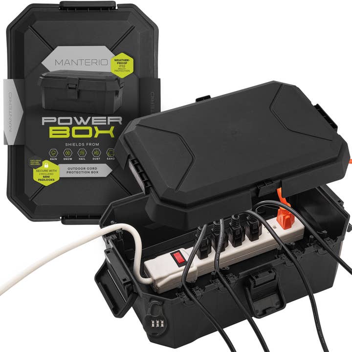 Power Box – IP55 Weatherproof Cord Connection Box for wholesale by Manterio