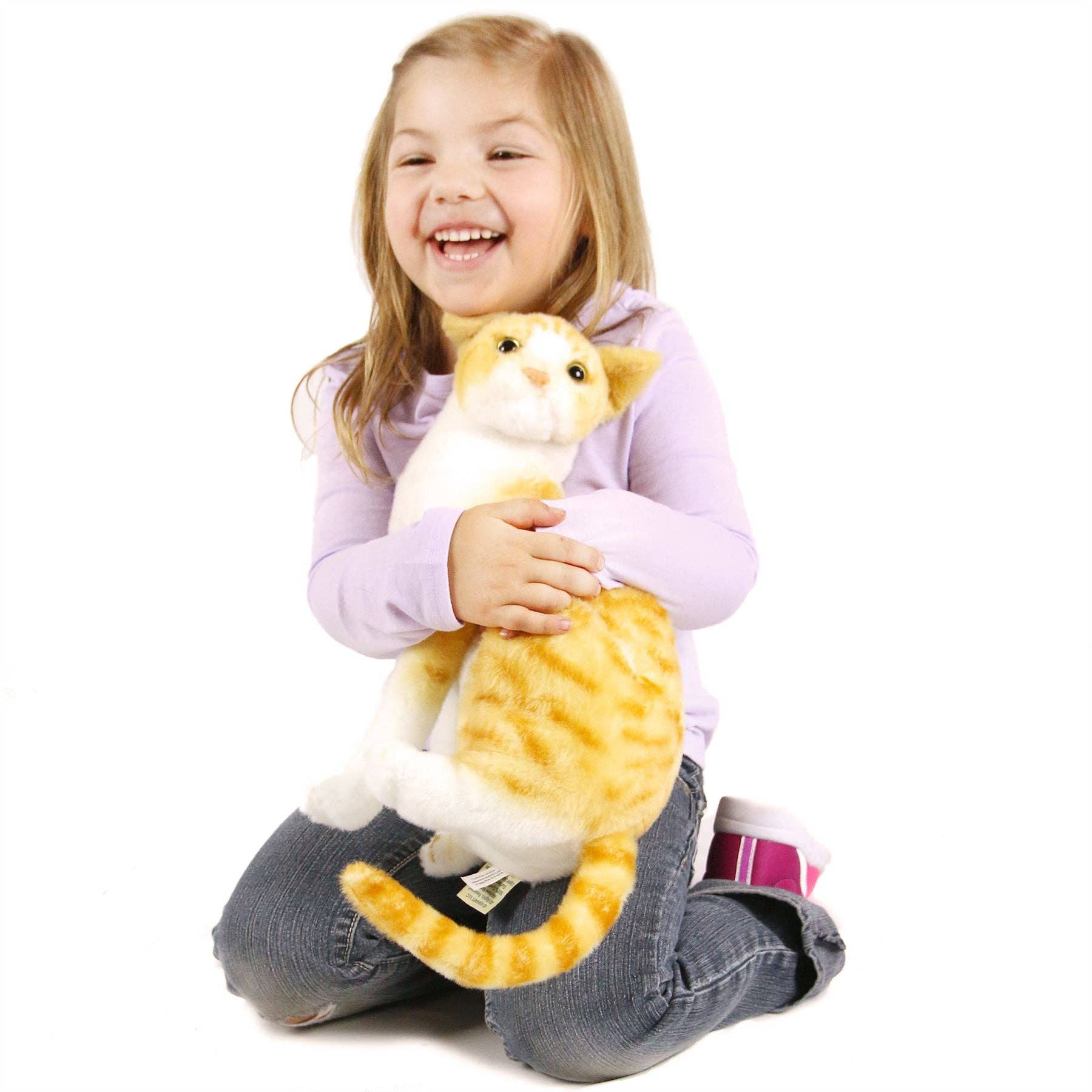 VIAHART Toy Co. - Vente Peluche – enfant et bébé - Tobias le chat tigré orange | Peluche 13 pouces2
