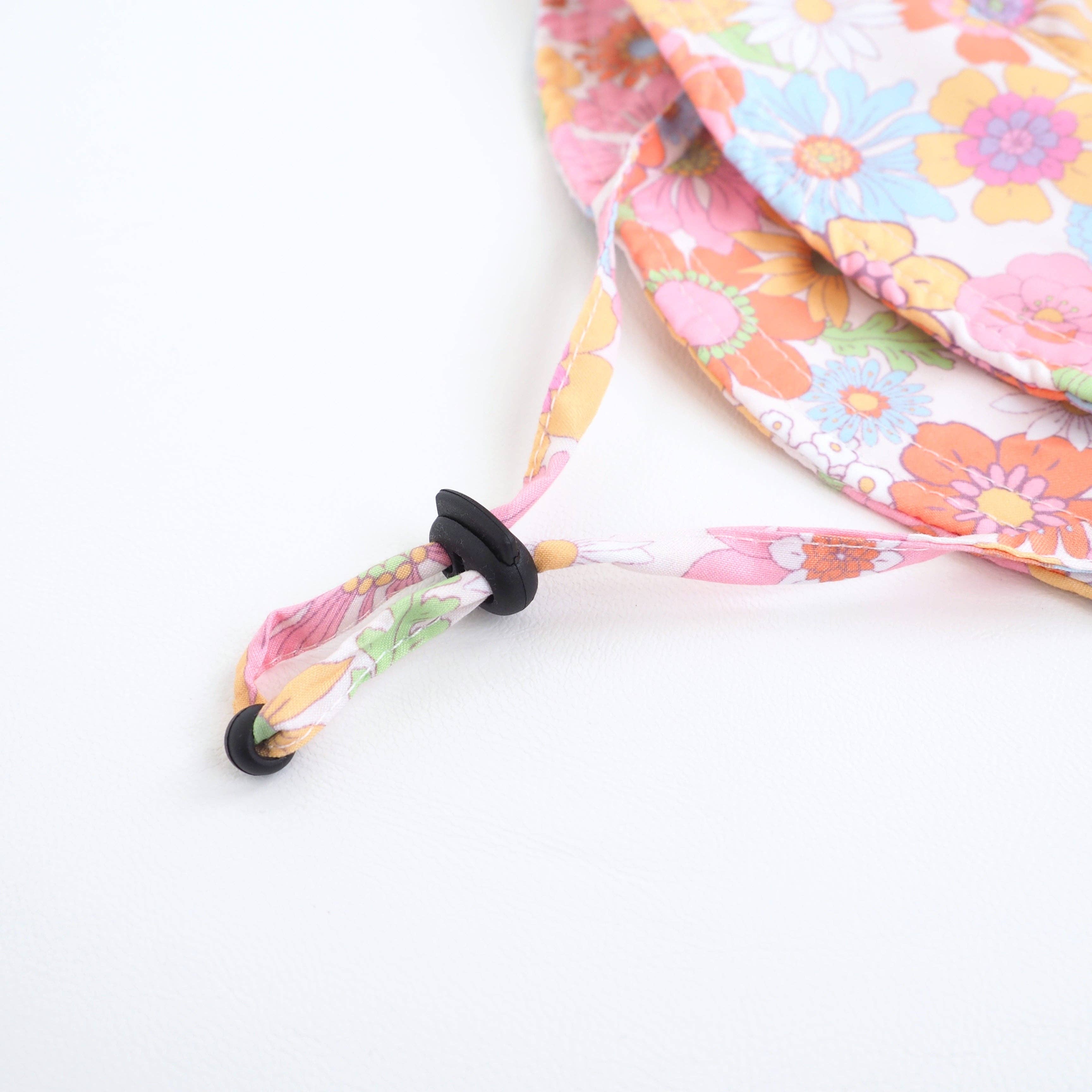 Honey Lemonade- Minky Baby Blankets and Gifts - Wholesale Sun Hat - Kids - Baby & Kids Sun Hat - Retro Floral4