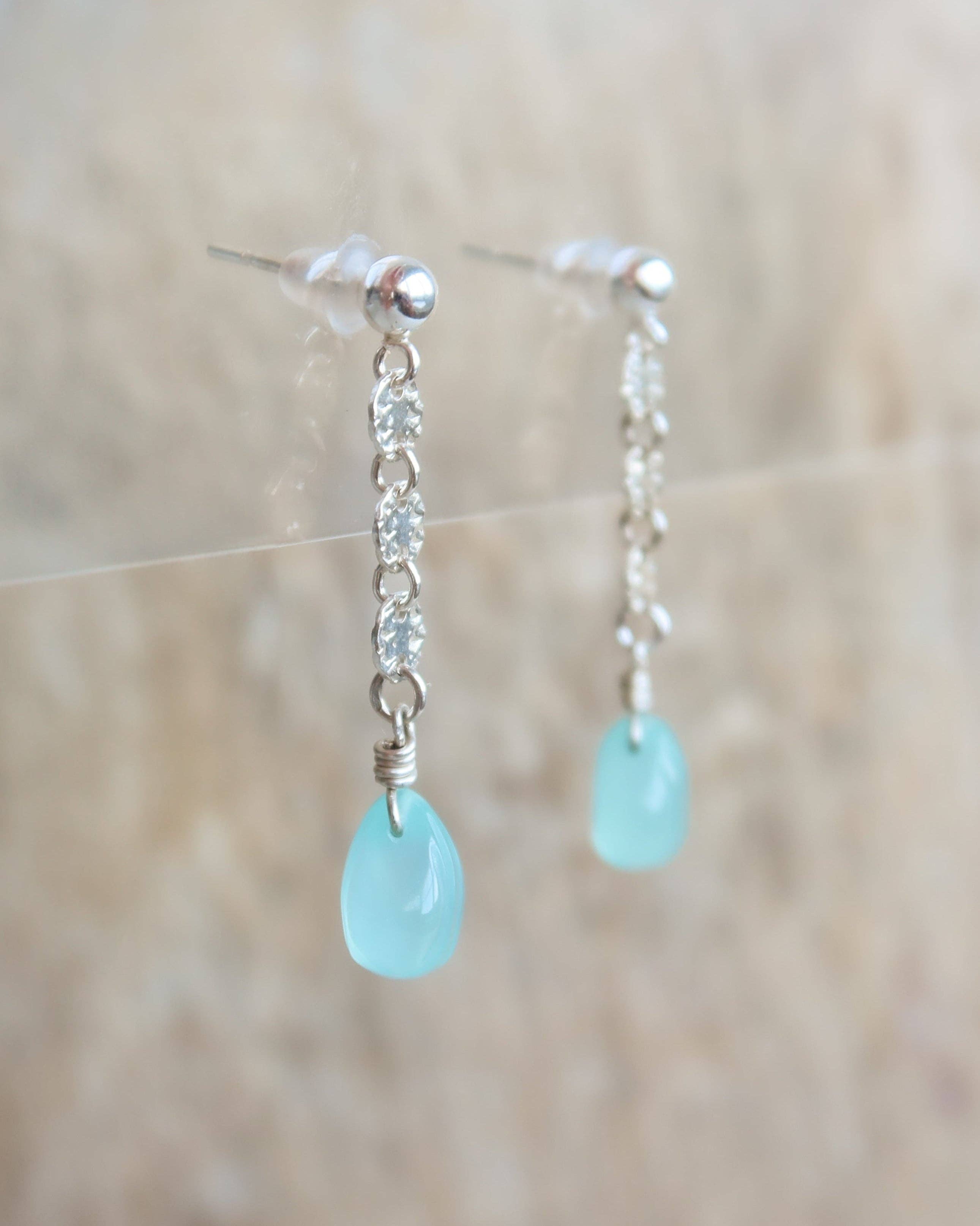 Essenshell - Wholesale Dangle Earrings - Starburst Splash Earrings in Amethyst2