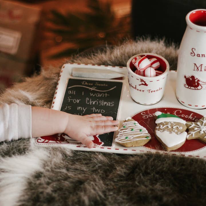 Child To Cherish® – Engroshandel Julepynt – Julemandens småkagefad sæt5