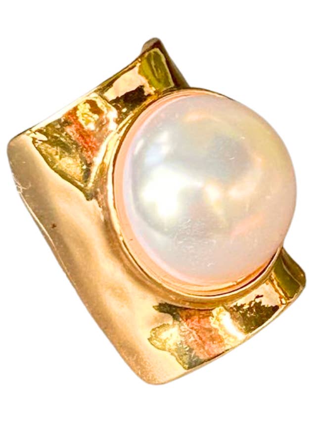 Milano Chunky Pearl Ring for wholesale by Amber Leaf Jewellery