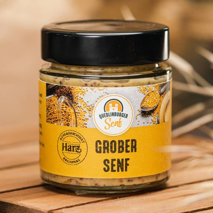 Grov sennep for engroshandel hos Quedlinburger Senf