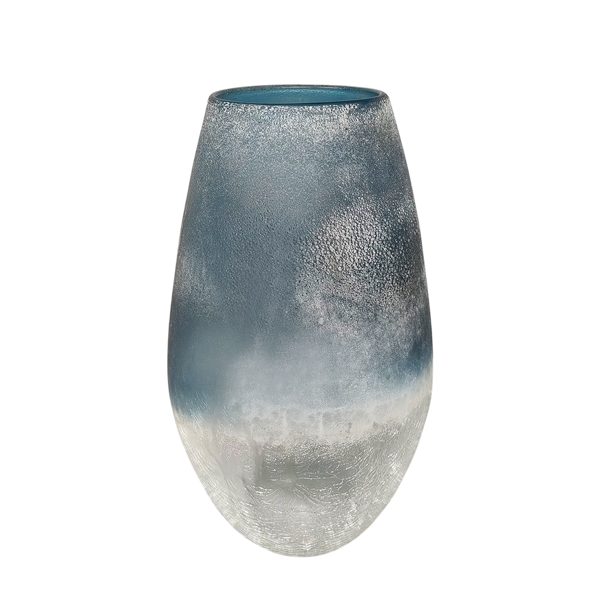 MadInteriorArt - Wholesale Vase - 1970s Astonishing Blue Vase by Arte Vetro in Frosted Glass.0