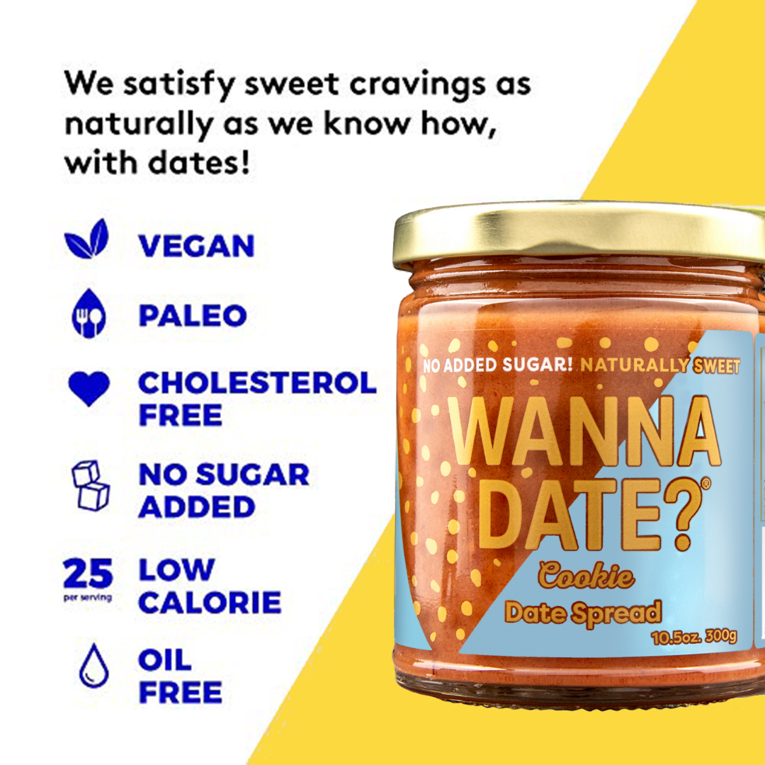 Wanna Date? - Vendita all'ingrosso Burro di frutta secca - Crema di datteri al gusto biscotto2