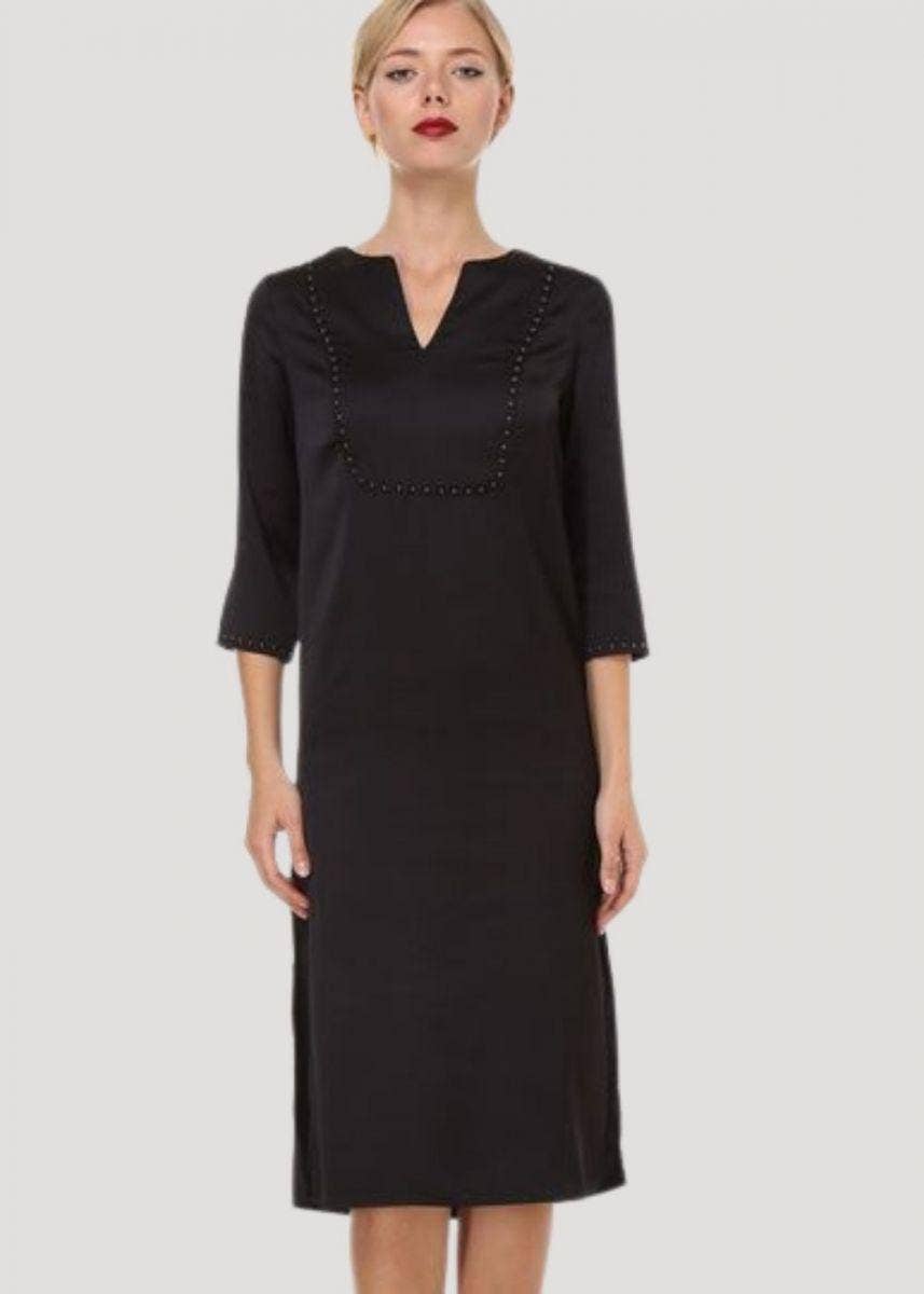 BLACK Satin dress Ref: LA-260230 for wholesale on Faire3