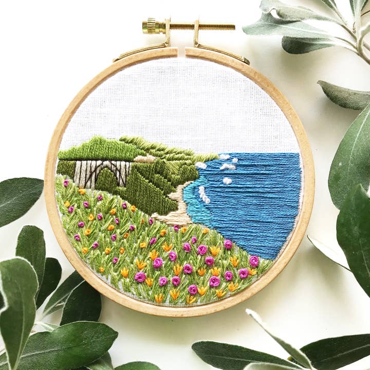 Rosanna Diggs Embroidery - Wholesale Embroidery/Cross Stitch Supplies - Big Sur Beginner Hand Embroidery Kit1