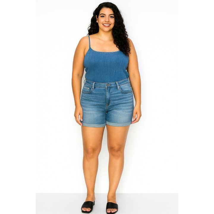 LUS KALIUM VASK BASIS RULLET MANCHET SHORTS for engroshandel hos Pinkbloom