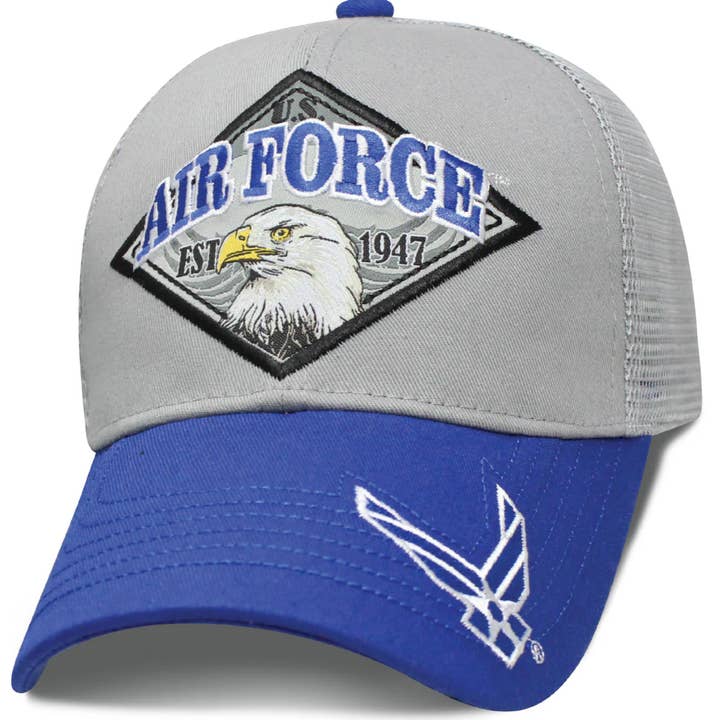 U.S. Air Force Diamond Eagle Trucker Hat for wholesale by Windcatcher Inc