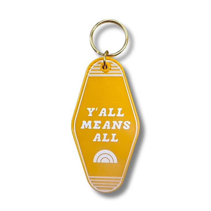 Y'all Means All Keychain for wholesale by Bright Littles