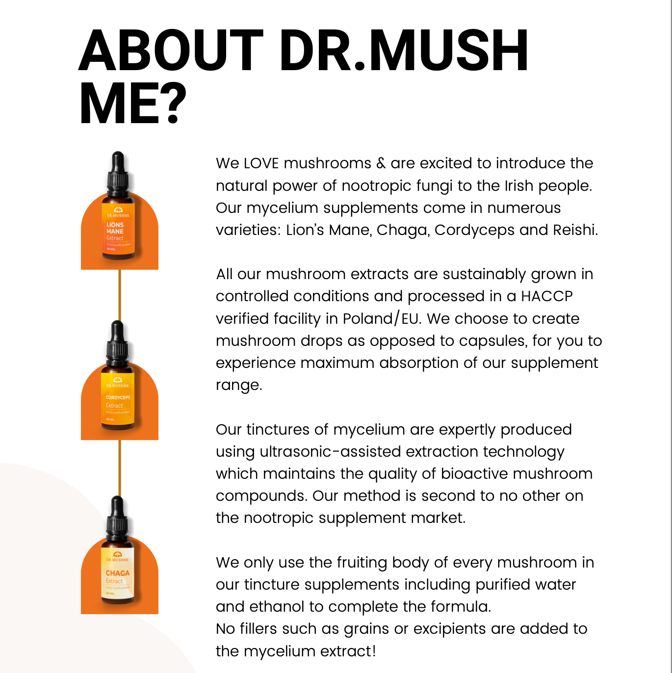 Dr. Mush Me - Wholesale Oral Supplement/Vitamin - Lion's Mane Dual Extract (30ml)2