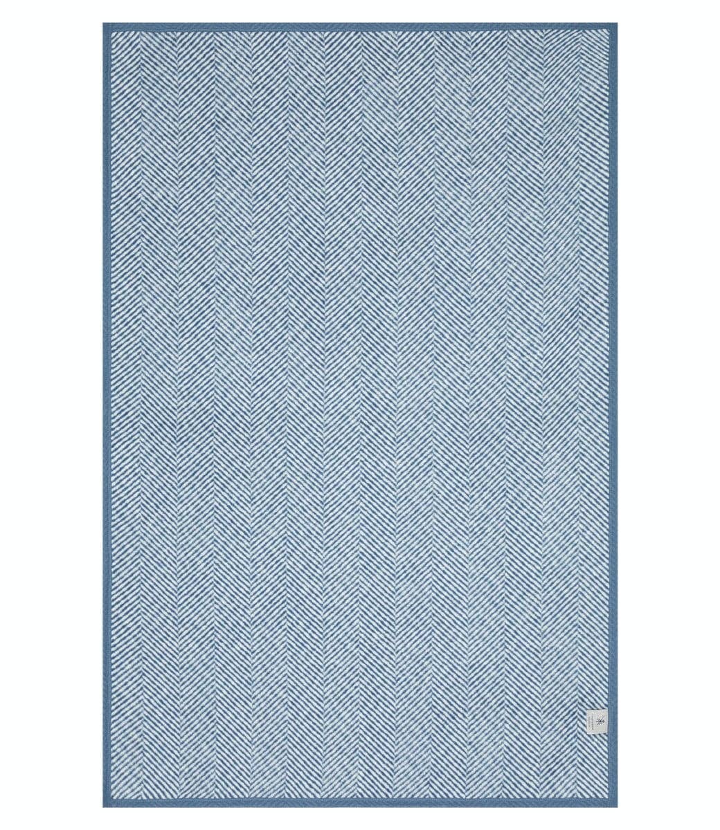 ChappyWrap – wholesale Prydnadsfilt – Harborview Herringbone blåklint filt2