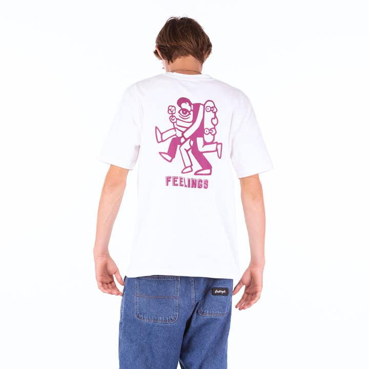 AndFeelings – wholesale Screen printed t-shirt – unisex – Legs Tee Shirt White2