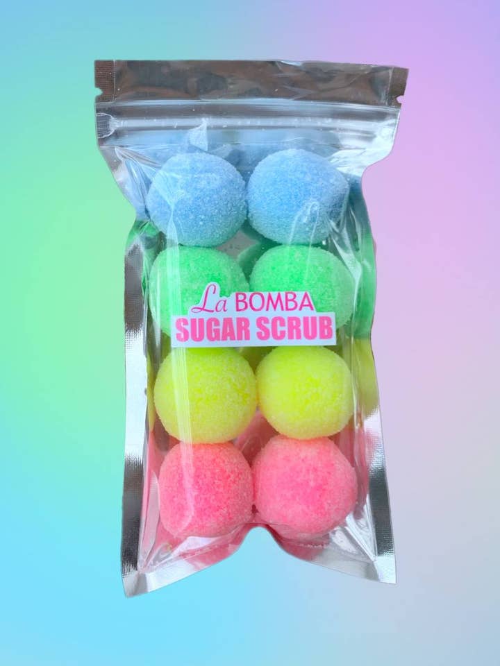 Body scrub mix. Bubble gum + Mint + Lemongrass + Cherry for wholesale by La Bomba