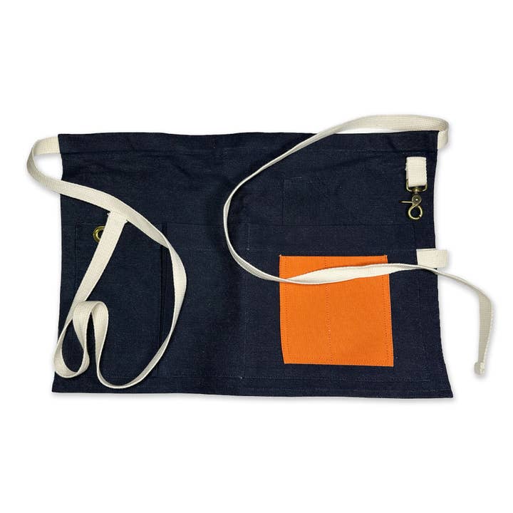 Blue Denim Makers Apron for wholesale by Storm Flowers Garden