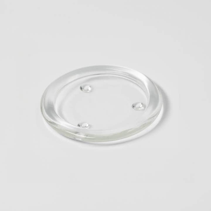 WGV International - Wholesale Candle Holder - WGV Glass Pillar Candle Plate - 0.5"H2