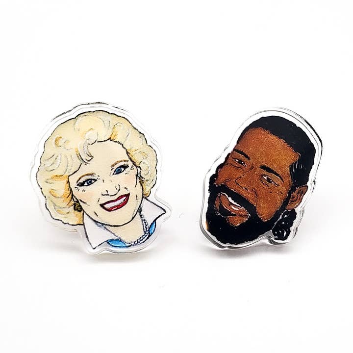 Boutons de manchette White Out pour la vente par Leroy's Place