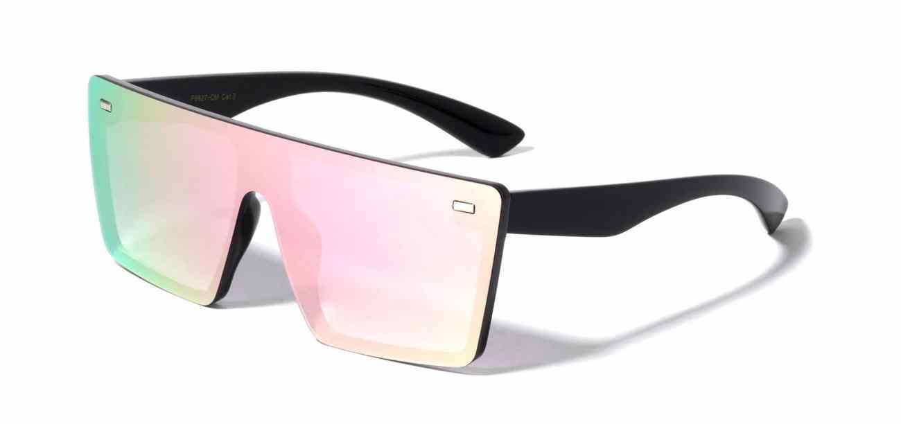 Sunrayzz Imports - Wholesale Sunglasses - Unisex - Flat Top Rimless Shield Sunglasses p6627-cm1